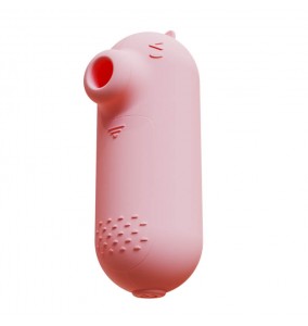SECWELL - Little Pudding Pulse Suction Vibrating Egg (Battery - Pink)